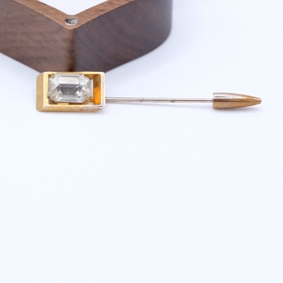 Vintage Rhinestone Stick Pin Brooch - Picture 12 of 15